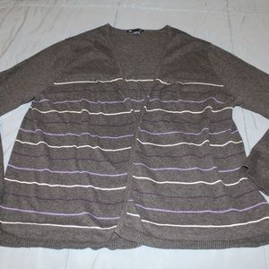 Womens GAP XL gray cotton cardigan